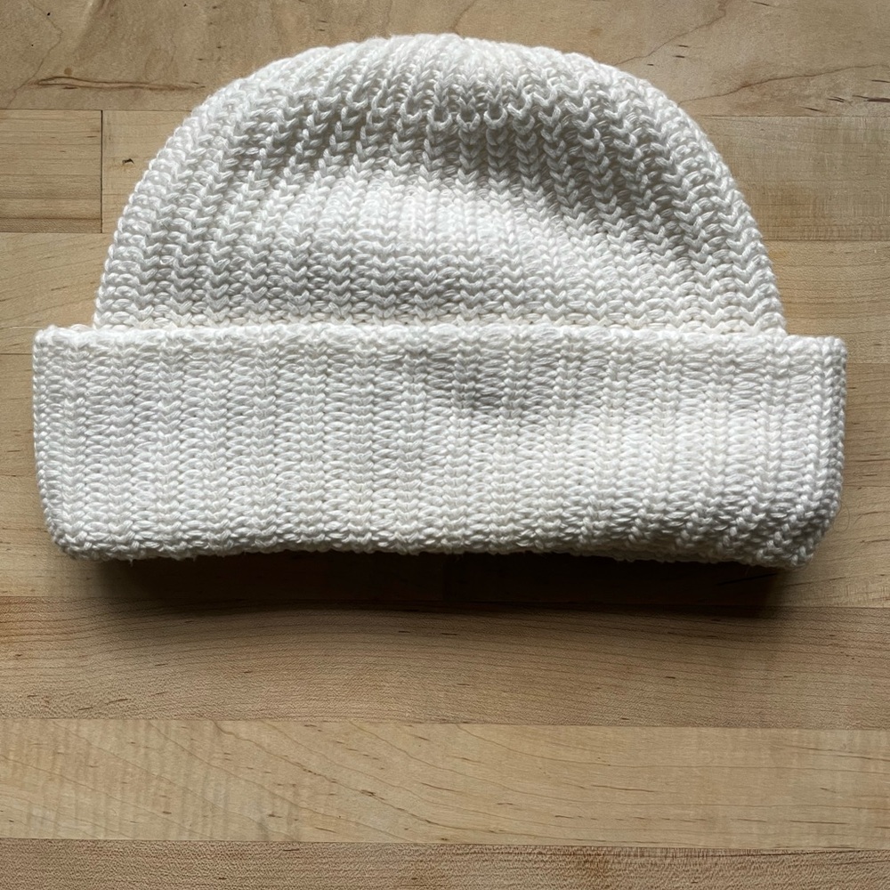 Cozy White Knit Beanie